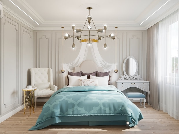 Фото из портфолио Невесомая классика – фотографии дизайна интерьеров на INMYROOM