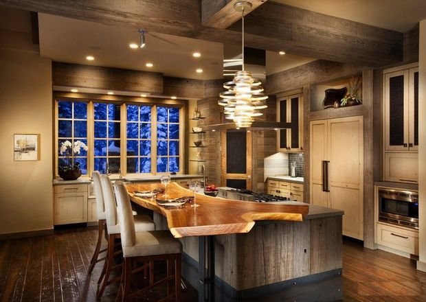 Фотография: Кухня и столовая в стиле Прованс и Кантри, Гостиная, Декор интерьера, Квартира, Студия, Дом, барная стойка на кухне, кухня-гостиная с барной стойкой – фото на INMYROOM