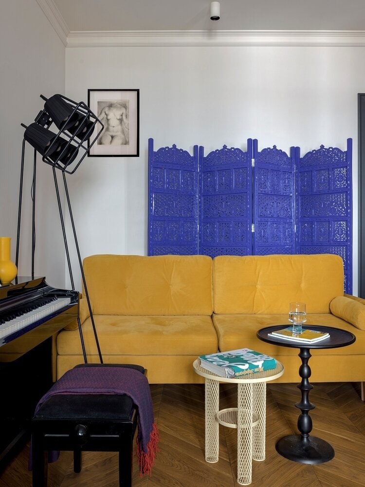 Фотография: Гостиная в стиле Современный, Эклектика, Квартира, Проект недели, Самара, 2 комнаты, 40-60 метров, Virstak design – фото на INMYROOM Фотография: Гостиная в стиле Современный, Эклектика, Квартира, Проект недели, Самара, 2 комнаты, 40-60 метров, Virstak design – фото на INMYROOM