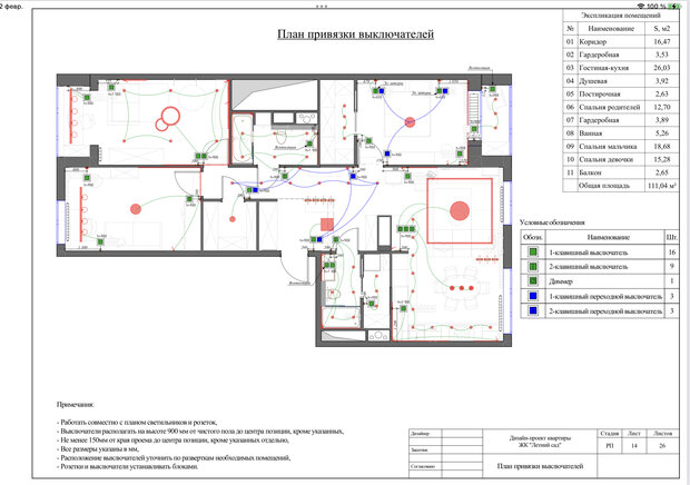 План-схема интерьера
