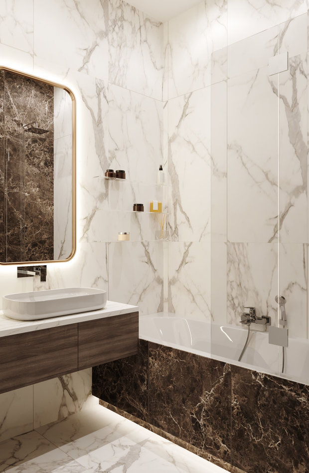 Фото из портфолио Квартира 73 кв. м. в современном стиле ЖК  Новочерёмушкинская 17 – фотографии дизайна интерьеров на INMYROOM