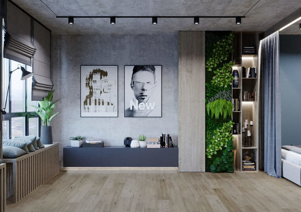 Фото из портфолио Grey Loft в ЖК "Сердце Столицы" – фотографии дизайна интерьеров на INMYROOM