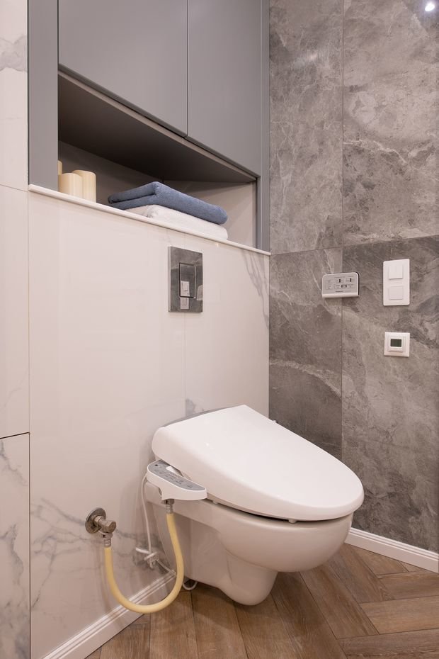 Фотография: Ванная в стиле Современный, Минимализм, Квартира, Проект дня, Москва, Buro Brainstorm, 3 комнаты, 60-90 метров – фото на INMYROOM