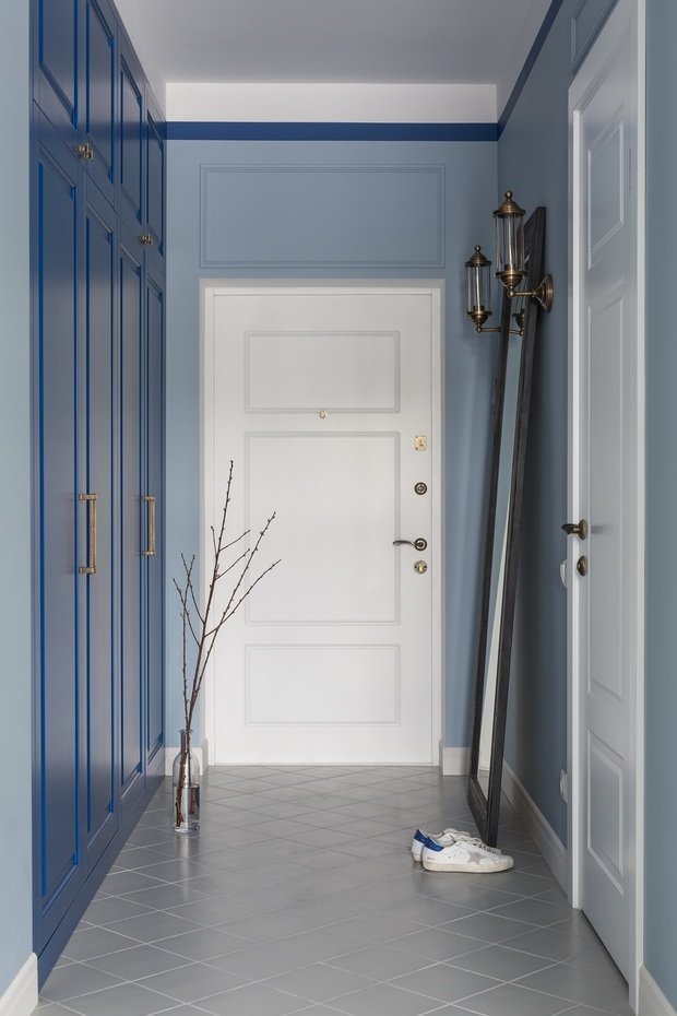 Фотография: Прихожая в стиле Минимализм, Эклектика, Квартира, Проект недели, Подмосковье, Красногорск, Московская область, Ольга Шаповалова, 2 комнаты, 40-60 метров, Монолитно-кирпичный – фото на INMYROOM