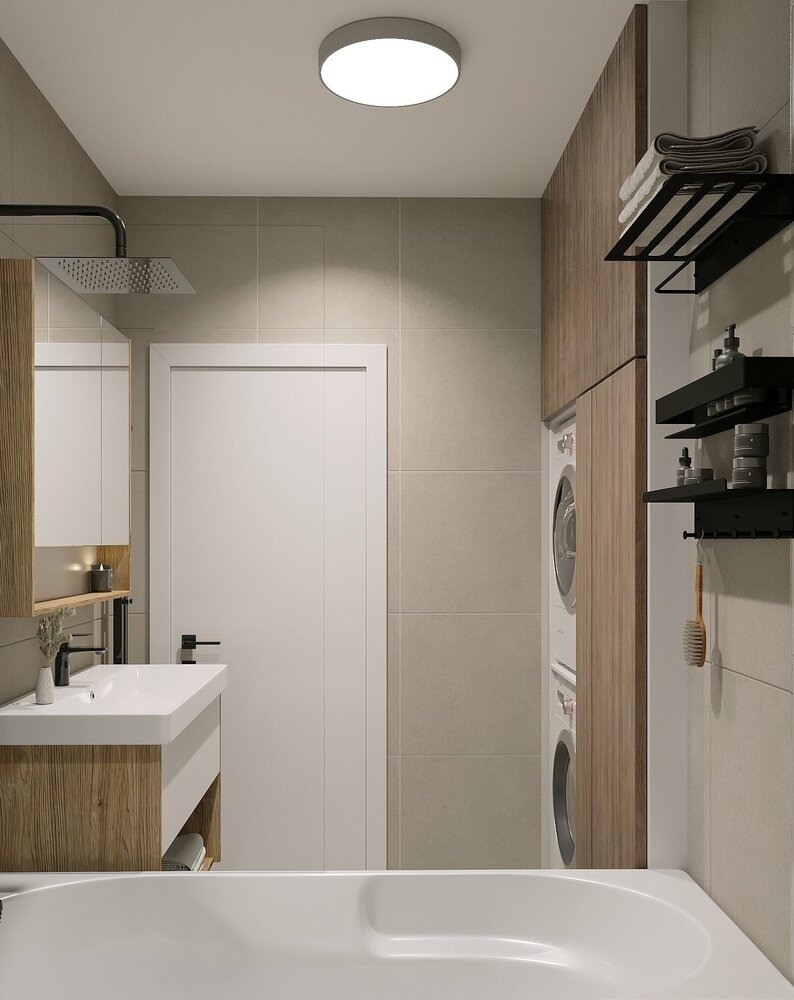 Фото из портфолио Квартира для молодой семьи ЖК Мытищи Парк – фотографии дизайна интерьеров на INMYROOM Фото из портфолио Квартира для молодой семьи ЖК Мытищи Парк – фотографии дизайна интерьеров на INMYROOM