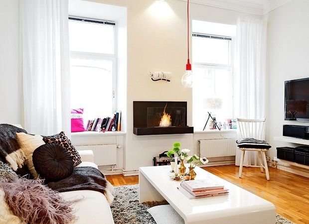 Фотография: Гостиная в стиле Скандинавский, Декор интерьера, Малогабаритная квартира, Квартира, Студия – фото на INMYROOM