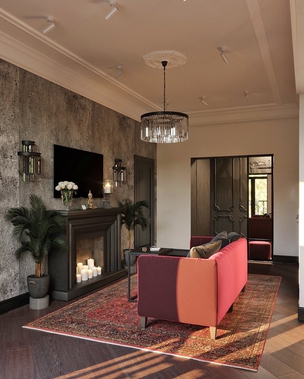 Фотография: Гостиная в стиле Эклектика, Квартира, Проект дня, Москва, Сталинка, 3 комнаты, 40-60 метров, 60-90 метров, IN MY BOX, Анна Показаньева – фото на INMYROOM