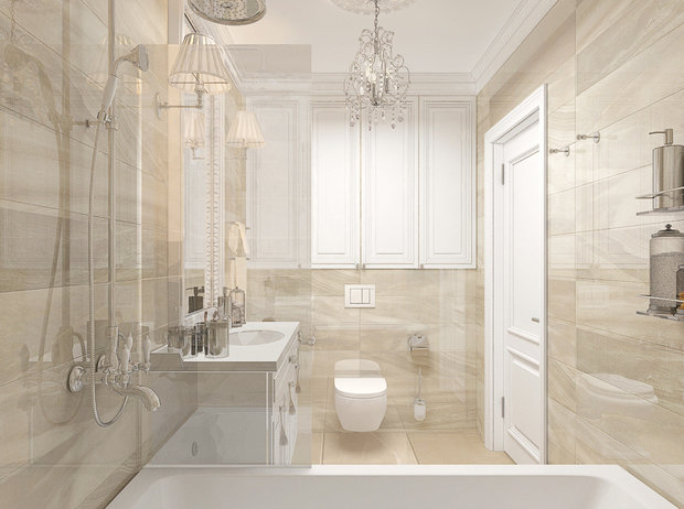 Фото из портфолио Квартира на 20-м этаже – фотографии дизайна интерьеров на INMYROOM