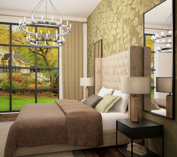 Фото из портфолио Осенняя спальня – фотографии дизайна интерьеров на INMYROOM