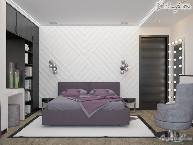 Фото из портфолио Квартира с эркером 98 м2 – фотографии дизайна интерьеров на INMYROOM