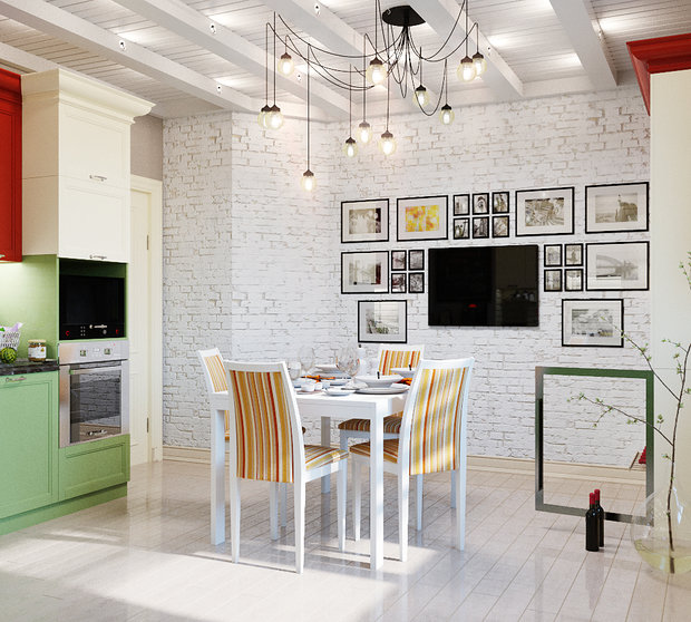 Фото из портфолио Три интерьера для одной кухни – фотографии дизайна интерьеров на INMYROOM