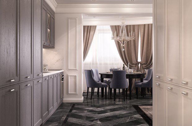 Фото из портфолио ЖК «Путилково» 88 кв.м. – фотографии дизайна интерьеров на INMYROOM