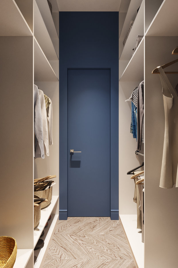 Фотография: Гардеробная в стиле Современный, Квартира, Проект недели, Москва, Светлана Старцева, Сталинка, 3 комнаты, 60-90 метров – фото на INMYROOM