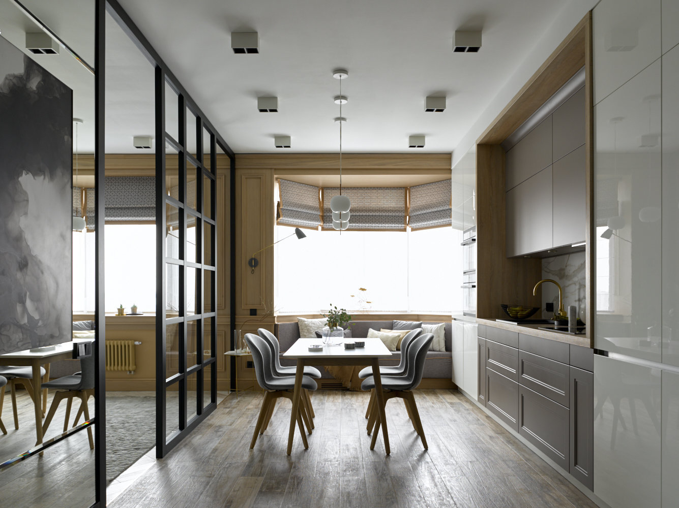 Фотография: Кухня и столовая в стиле Современный, Лофт, Квартира, Студия, Проект недели, 40-60 метров, Антонина Синчугова – фото на INMYROOM