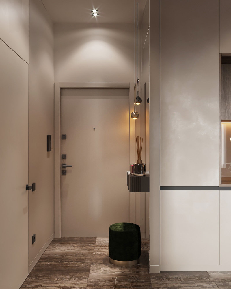 Фотография: Прихожая в стиле Современный, Квартира, Проект дня, Москва, Монолитный дом, 2 комнаты, 40-60 метров, Руслан Просвирин – фото на INMYROOM Фотография: Прихожая в стиле Современный, Квартира, Проект дня, Москва, Монолитный дом, 2 комнаты, 40-60 метров, Руслан Просвирин – фото на INMYROOM