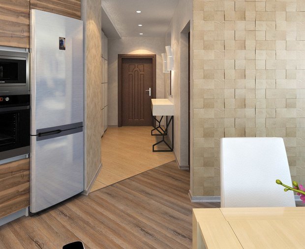 Фото из портфолио 2к.кв в #ЖК_Лазурный_Успех. (68 м.кв) – фотографии дизайна интерьеров на INMYROOM