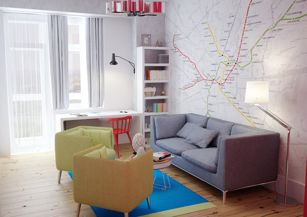 Фотография: Детская в стиле Лофт, Скандинавский, Квартира, Дома и квартиры, IKEA, Проект дня – фото на INMYROOM