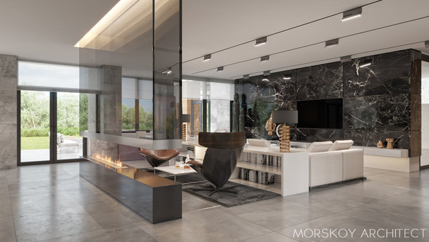 Фото из портфолио Интерьер жилого дома 600 m² – фотографии дизайна интерьеров на INMYROOM