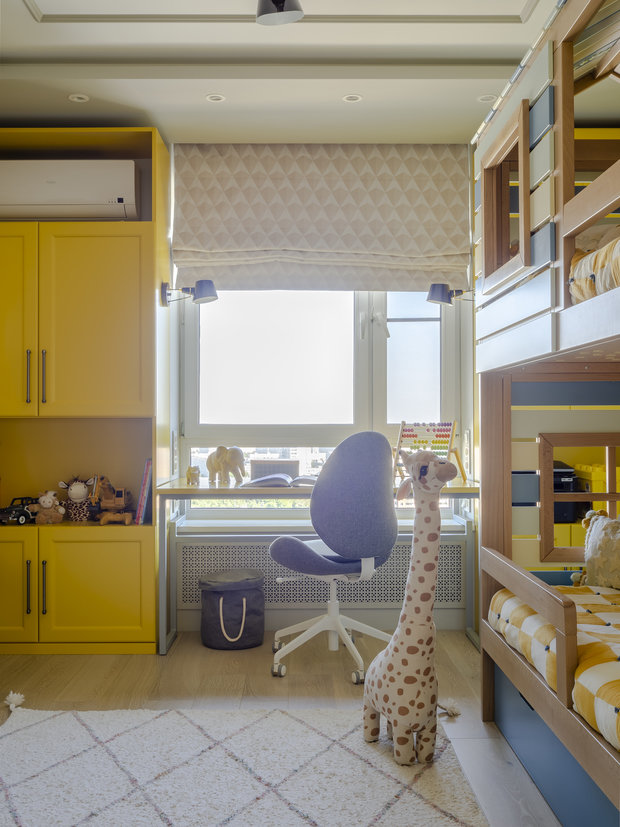 Фотография: Детская в стиле Современный, Квартира, Проект недели, Москва, 3 комнаты, 60-90 метров, Bilbao Design – фото на INMYROOM