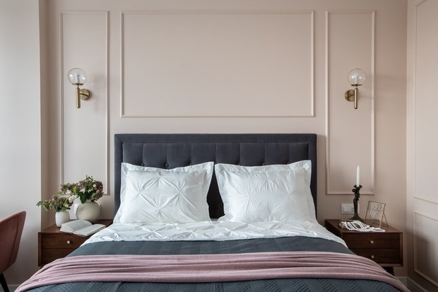 Фотография: Спальня в стиле Классический, Современный, Квартира, Проект недели, Москва, 2 комнаты, 40-60 метров, Ирина Балданова – фото на INMYROOM