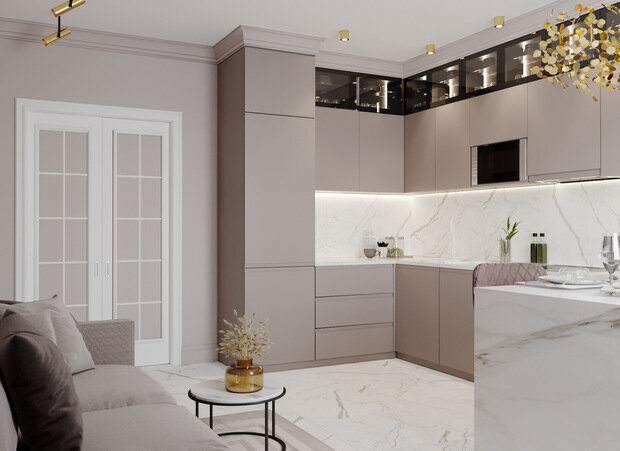 Фото из портфолио Квартира в классике 60 кв.м. – фотографии дизайна интерьеров на INMYROOM