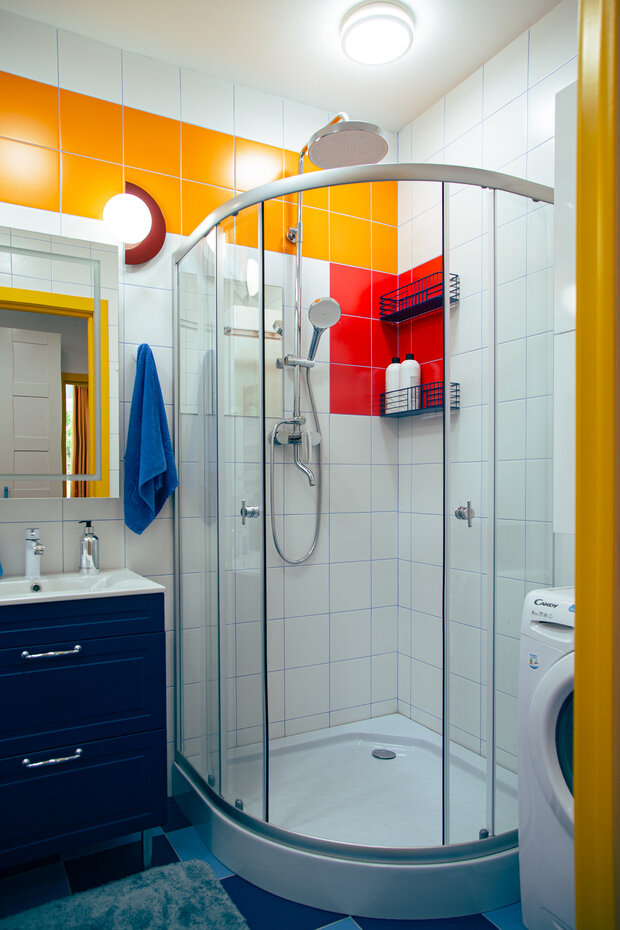 Фотография: Ванная в стиле Скандинавский, Современный, Эклектика, Квартира, Проект дня, Москва, Кирпичный дом, 2 комнаты, 40-60 метров, Павел Фотеев – фото на INMYROOM