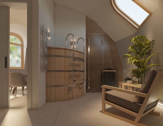 Фото из портфолио Купольный дом - баня – фотографии дизайна интерьеров на INMYROOM