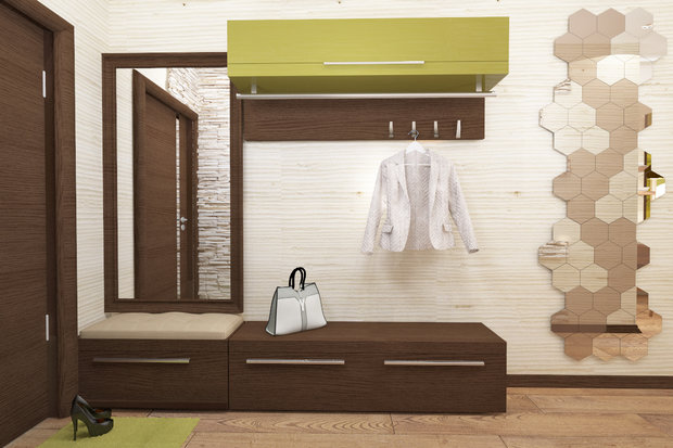 Фото из портфолио Квартира-студия в оливковых и сливочных оттенках.  – фотографии дизайна интерьеров на INMYROOM