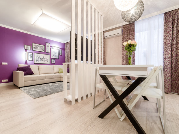 Фотография: Кухня и столовая в стиле Современный, Квартира, Минимализм, Проект недели, Москва, ИКЕА, «Уютная квартира», Villeroy&Boch, Наталья Преображенская, Ольга Розина, Кирпичный дом по индивидуальному проекту – фото на INMYROOM