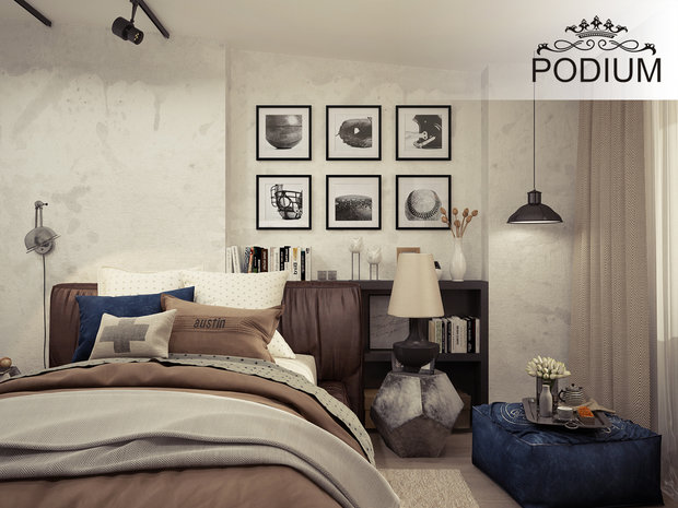 Фото из портфолио Спальня в стиле Лофт – фотографии дизайна интерьеров на INMYROOM