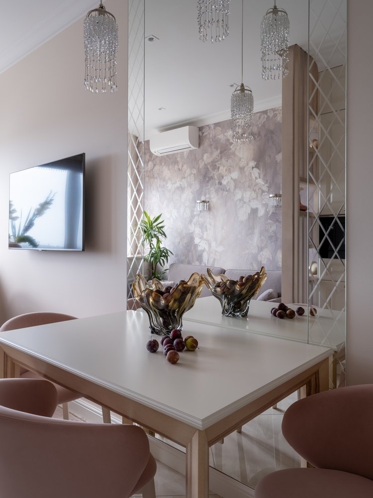 Фотография: Кухня и столовая в стиле Современный, Классический, Квартира, Проект недели, Ростов-на-Дону, 1 комната, до 40 метров, 40-60 метров, Катерина Котляровская – фото на INMYROOM