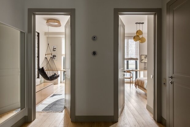 Фотография: Прихожая в стиле Современный, Минимализм, Эко, Квартира, Проект недели, Москва, 3 комнаты, 40-60 метров, Екатерина Владимирова – фото на INMYROOM