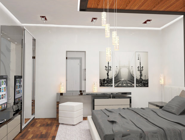 Фото из портфолио Спальня в стиле "хай тек" – фотографии дизайна интерьеров на INMYROOM