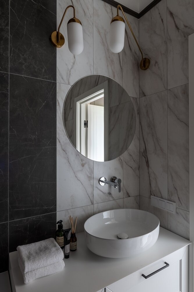 Фотография: Ванная в стиле Современный, Квартира, Проект недели, Коммунарка, 3 комнаты, 60-90 метров, Лина Савина – фото на INMYROOM