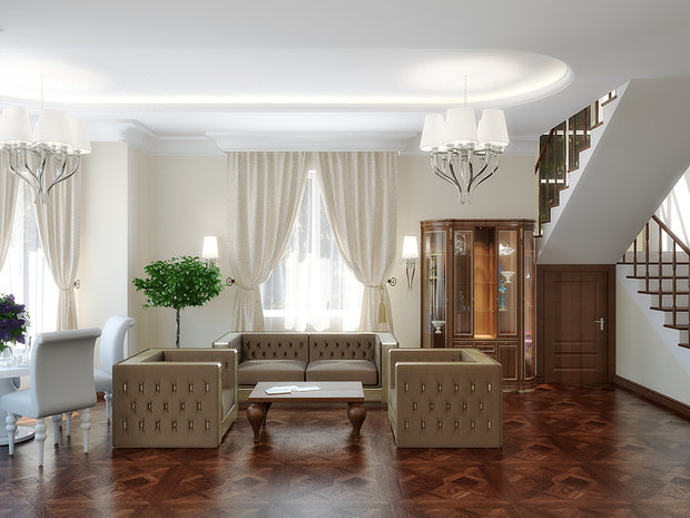 Фото из портфолио Коттедж в Троицке – фотографии дизайна интерьеров на INMYROOM