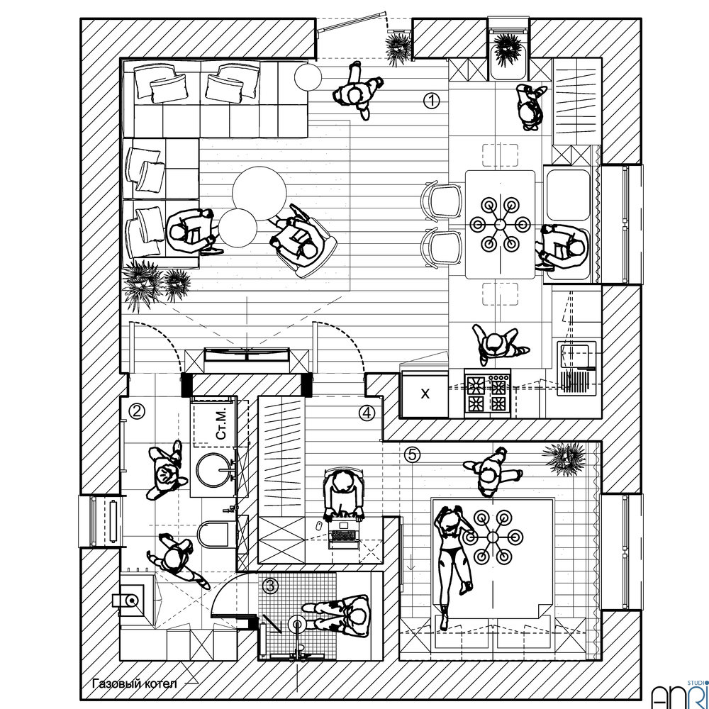 Фотография: Планировки в стиле , Современный, Дом, Проект недели, Дача, Эко, Московская область, 2 комнаты, 40-60 метров, Studio Anri – фото на INMYROOM Фотография: Планировки в стиле , Современный, Дом, Проект недели, Дача, Эко, Московская область, 2 комнаты, 40-60 метров, Studio Anri – фото на INMYROOM