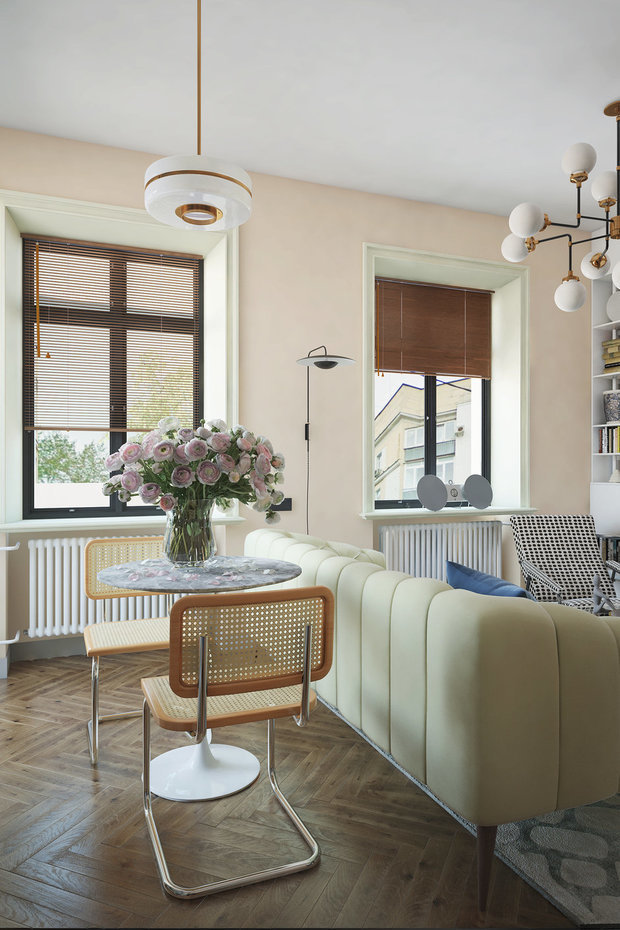 Фотография: Гостиная в стиле Эко, Советы, Ремонт на практике, напольное покрытие, Quick Step – фото на INMYROOM