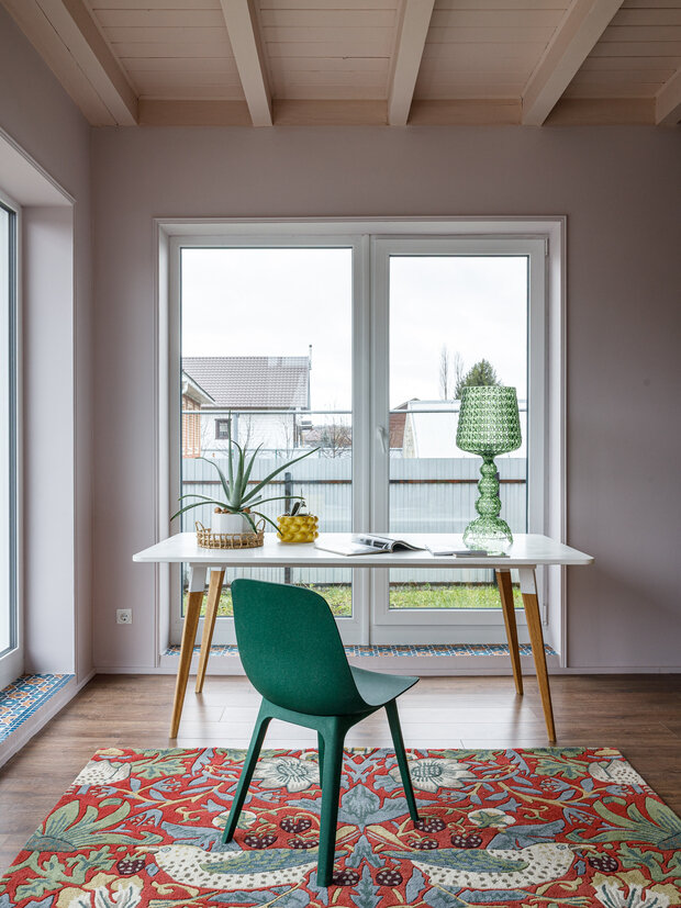 Фотография: Кабинет в стиле Современный, Эклектика, Дом, Проект дня, Дом и дача, Кирпичный дом, 60-90 метров, Уфа – фото на INMYROOM