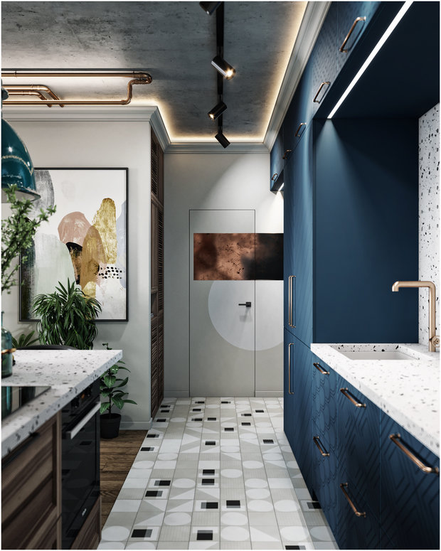 Фотография: Кухня и столовая в стиле Лофт, Эклектика, Квартира, Проект дня, Санкт-Петербург, Макс Жуков, ToTaste Studio, 2 комнаты, 3 комнаты, 40-60 метров, 60-90 метров – фото на INMYROOM