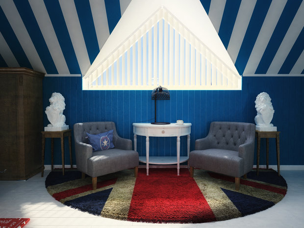 Фото из портфолио Комната для Мальчика на мансарде – фотографии дизайна интерьеров на INMYROOM