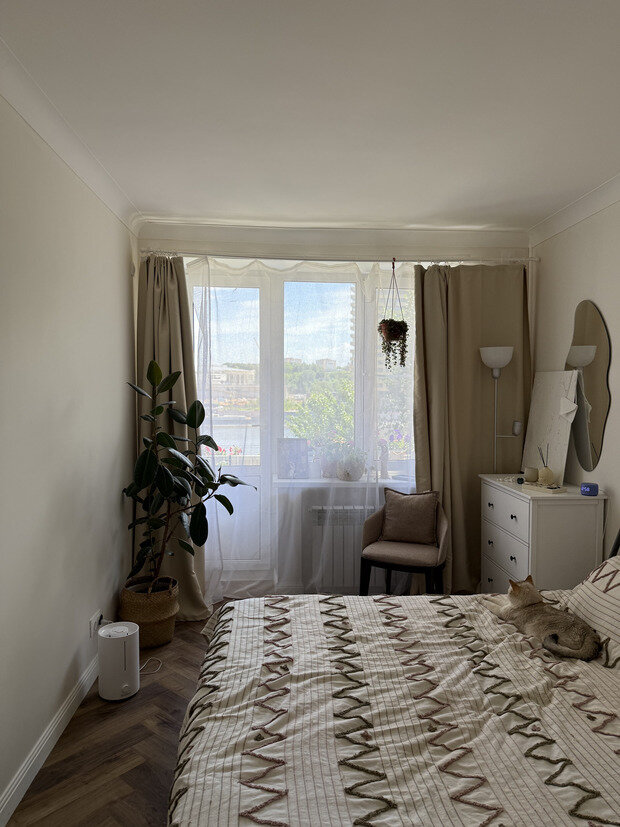 Фотография: Спальня в стиле Скандинавский, Бохо, INMYROOM TV – фото на INMYROOM