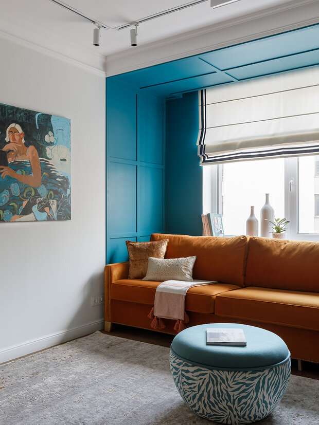 Фотография: Гостиная в стиле Классический, Современный, Эклектика, Квартира, Проект дня, Санкт-Петербург, 3 комнаты, Более 90 метров, Юлия Ермакова, Юлия Денскевич – фото на INMYROOM