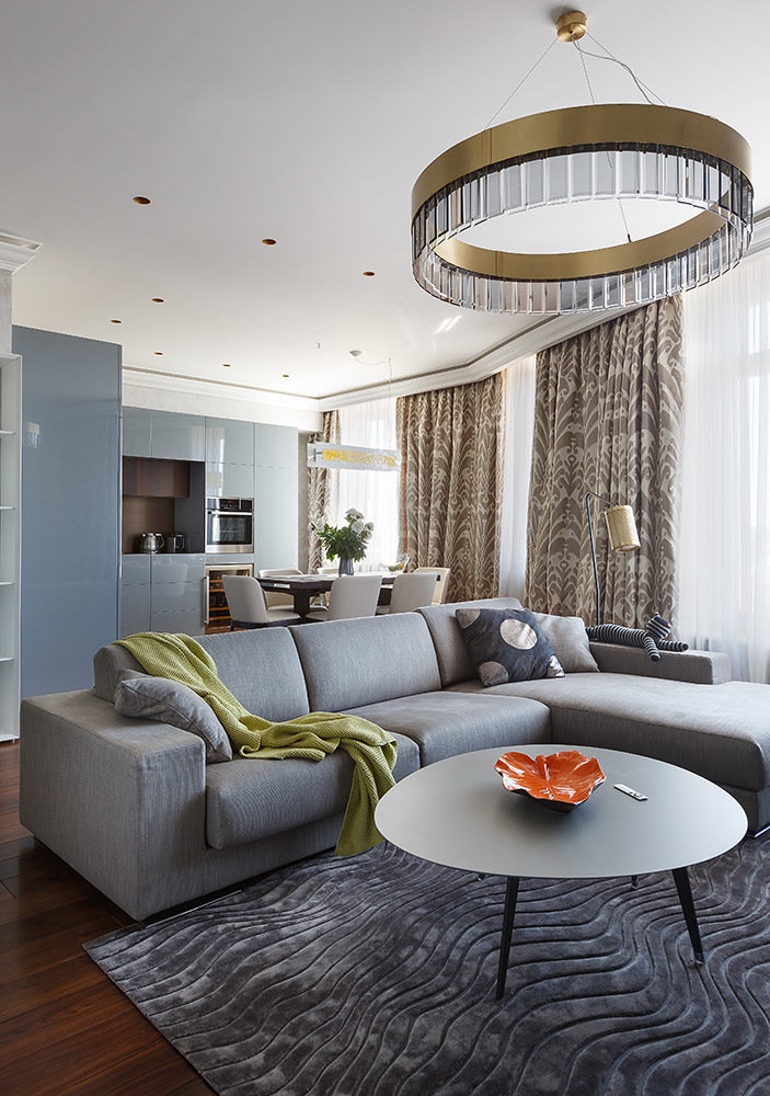 Фотография: Кухня и столовая в стиле Современный, Гостиная, Интерьер комнат, Проект недели – фото на INMYROOM