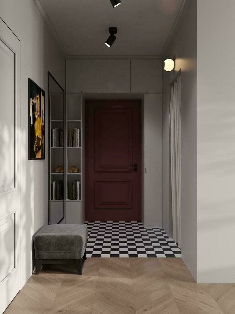 Фотография: Прихожая в стиле Современный, Винтажный, Квартира, Проект недели, Москва, Кирпичный дом, 2 комнаты, 40-60 метров, DSGN HUB – фото на INMYROOM Фотография: Прихожая в стиле Современный, Винтажный, Квартира, Проект недели, Москва, Кирпичный дом, 2 комнаты, 40-60 метров, DSGN HUB – фото на INMYROOM