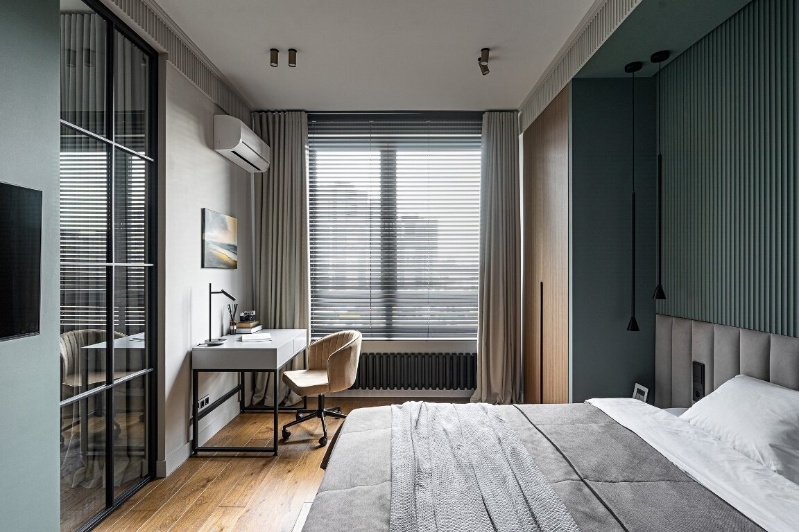 Фотография: Спальня в стиле Современный, Квартира, Проект недели, Казань, 2 комнаты, Альбина Мухаметшина, Albina Muna – фото на INMYROOM Фотография: Спальня в стиле Современный, Квартира, Проект недели, Казань, 2 комнаты, Альбина Мухаметшина, Albina Muna – фото на INMYROOM