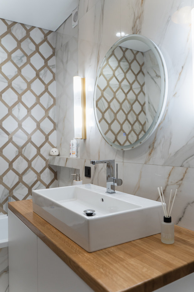 Фотография: Ванная в стиле Современный, Квартира, Проект недели, 3 комнаты, Более 90 метров, Уфа, Lauradesign – фото на INMYROOM