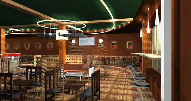 Фото из портфолио ✯ Спорт-бар(РФ) ✯ – фотографии дизайна интерьеров на INMYROOM