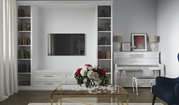 Фото из портфолио Гостиная и кухня – фотографии дизайна интерьеров на INMYROOM