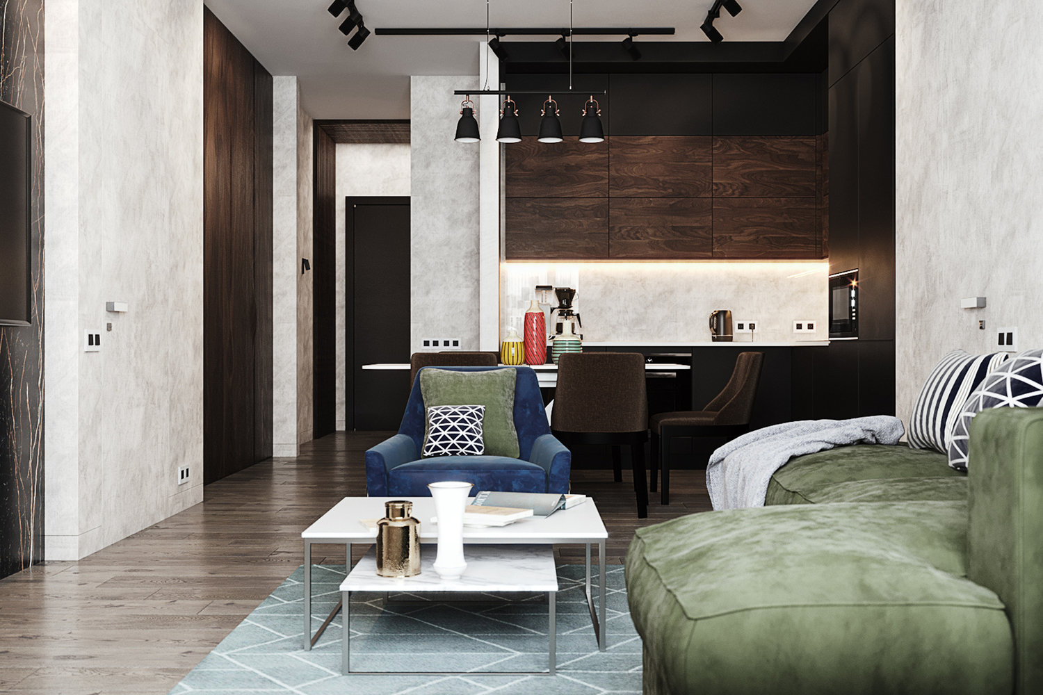 Фотография: Гостиная в стиле Современный, Квартира, Проект недели, Москва, 3 комнаты, 60-90 метров, Кирилл Сахаров – фото на INMYROOM Фотография: Гостиная в стиле Современный, Квартира, Проект недели, Москва, 3 комнаты, 60-90 метров, Кирилл Сахаров – фото на INMYROOM