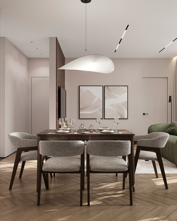 Фото из портфолио Дизайн интерьера квартиры в ЖК «Министр» в стиле современная классика – фотографии дизайна интерьеров на INMYROOM